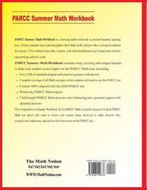 PARCC Grade 4 Summer Math Workbook achterzijde