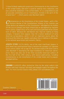 Commentaries on the Constitution of the United States achterzijde
