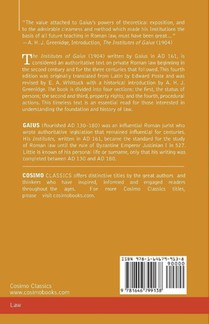 The Institutes of Gaius achterzijde