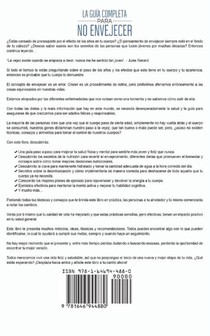 La Guia Completa para No Envejecer achterzijde
