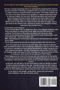 Keto Cookbook achterzijde