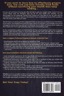 Keto Air Fryer Cookbook achterzijde