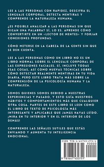 Lee a las personas como un libro achterzijde