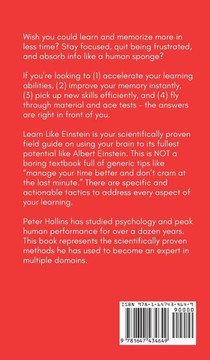 Learn Like Einstein (2nd Ed.) achterzijde