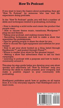 How to Podcast achterzijde