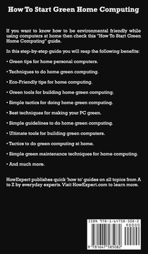 How To Start Green Home Computing achterzijde
