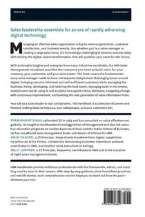 Harvard Business Review Sales Management Handbook achterzijde