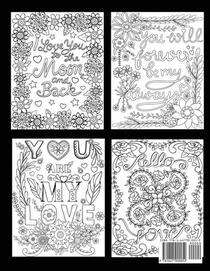 Love Quotes Inspirational Coloring Book achterzijde