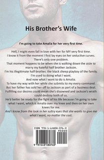 His Brother's Wife achterzijde