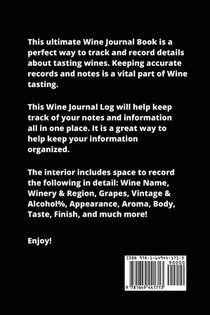 Wine Journal achterzijde