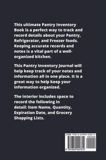 Pantry Inventory achterzijde