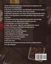 Keto Diet Italian Pizza & Pasta Cookbook achterzijde