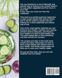 Plant Based Diet Cookbook for Beginners 2020 achterzijde