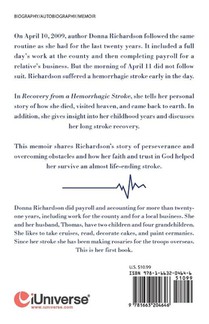 Recovery from a Hemorrhagic Stroke achterzijde