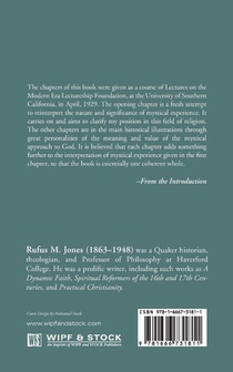 Some Exponents of Mystical Religion achterzijde