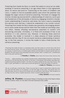 Preaching from Inside the Story achterzijde