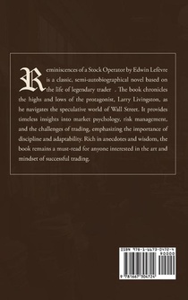 Reminiscences of a Stock Operator achterzijde