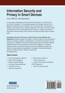 Information Security and Privacy in Smart Devices achterzijde