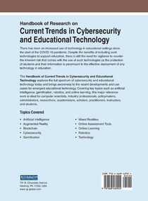 Handbook of Research on Current Trends in Cybersecurity and Educational Technology achterzijde