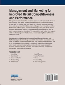 Management and Marketing for Improved Retail Competitiveness and Performance achterzijde