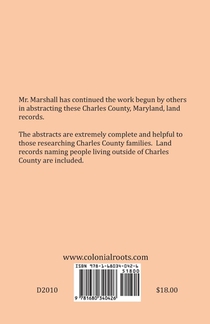Charles County, Maryland, Land Records, 1799-1801 achterzijde