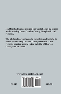 Charles County, Maryland, Land Records, 1806-1808 achterzijde