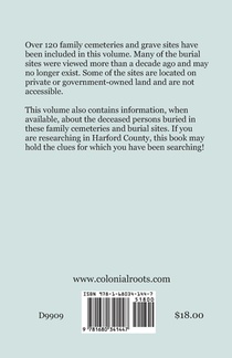 Family Cemeteries and Grave Sites in Harford County, Maryland achterzijde