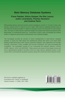 Main Memory Database Systems achterzijde