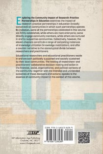 Exploring the Community Impact of Research-Practice Partnerships in Education achterzijde
