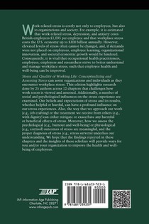 Stress and Quality of Working Life achterzijde