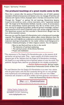 Selections from the Gospel of Sri Ramakrishna achterzijde
