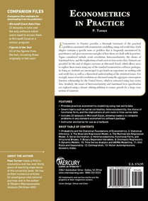 Econometrics in Practice achterzijde