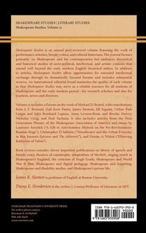 Shakespeare Studies achterzijde