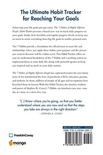 The 7 Habits of Highly Effective People: Habit Tracker achterkant