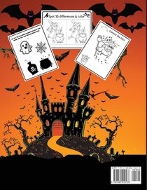 Halloween Activity Book for Kids Ages 4-8 achterzijde