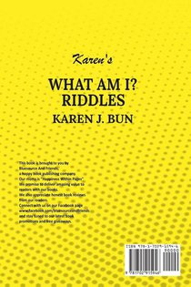 Karen's What Am I? Riddles achterzijde