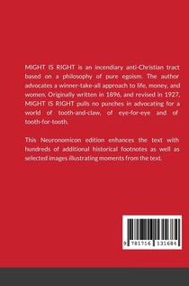 Might Is Right by Ragnar Redbeard achterzijde