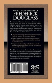 Narrative of the Life of Frederick Douglass with Study Guide achterzijde