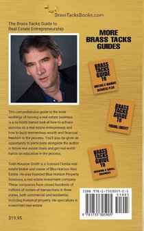 The Brass Tacks Guide to Real Estate Entrepreneurship achterzijde