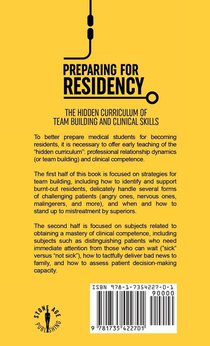 Preparing for Residency achterzijde