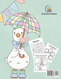 Silly Goose Activity Book For Kids Ages 3-6 achterzijde