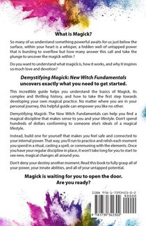 DEMYSTIFYING MAGIC NEW WITCH FUNDAMENTALS Starter guide to paganism, finding your craft and the true power of spell casting achterzijde