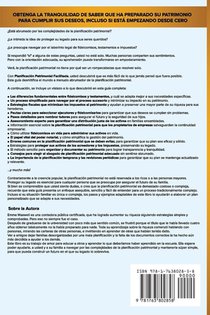 Planificación Patrimonial Facilitada achterzijde