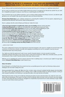 Personal Taxes Made Easy achterzijde