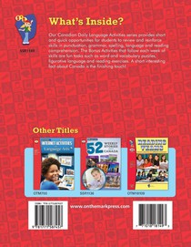 Canadian Daily Language Activities Grade 6 achterzijde
