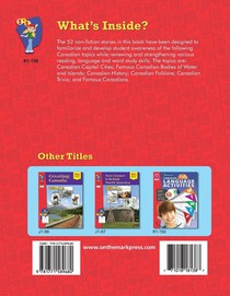 52 Weekly Nonfiction Stories About Canada Grades 7-8 achterzijde