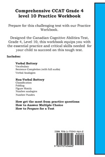 CCAT 4 Workbook achterzijde