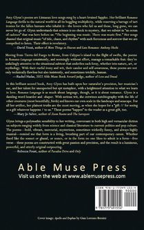 Romance Language (Able Muse Book Award for Poetry) achterzijde