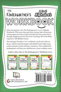 The Kindergartener's A to Z Alphabet Workbook achterzijde