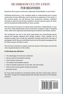 Mushroom cultivation for beginners achterzijde